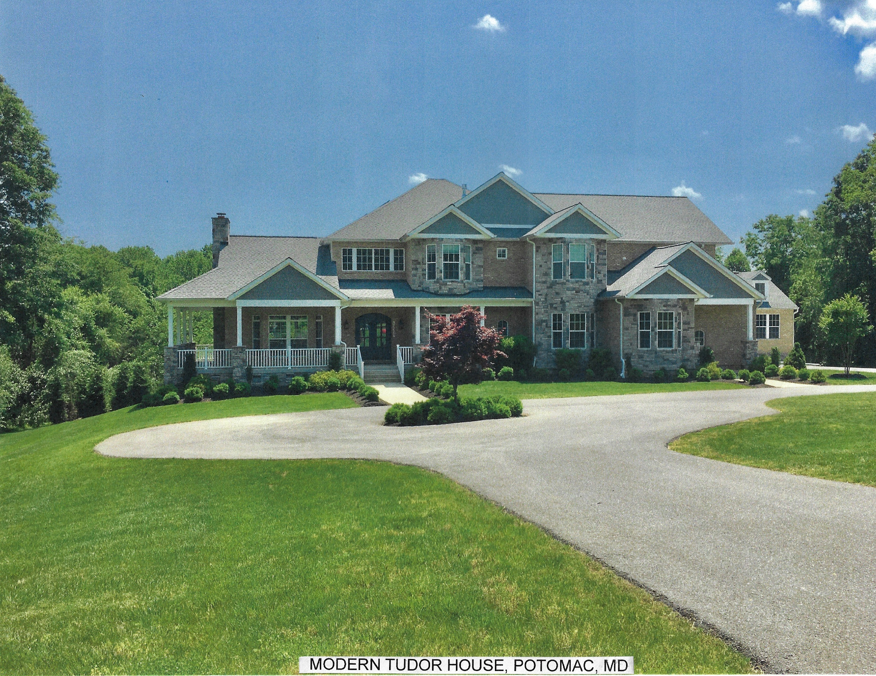 Modern Tudor House, Potomac, MD